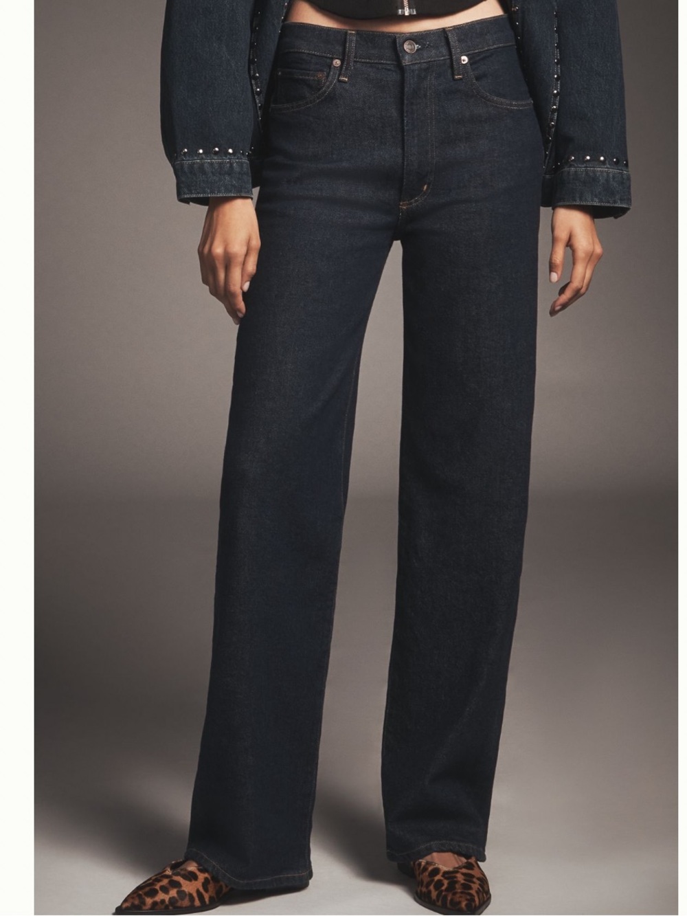 NWT AGOLDE Harper Mid-Rise Straight-Leg Jeans , 31P